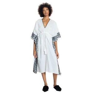 Leila Ligougne  Black Border Caftan- The Daphne